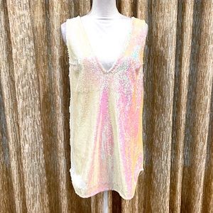 Excellent Condition Free People Intimately Embellished Sequin Shift Dress